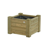 plantenbak hout recyclebaar worteldoek